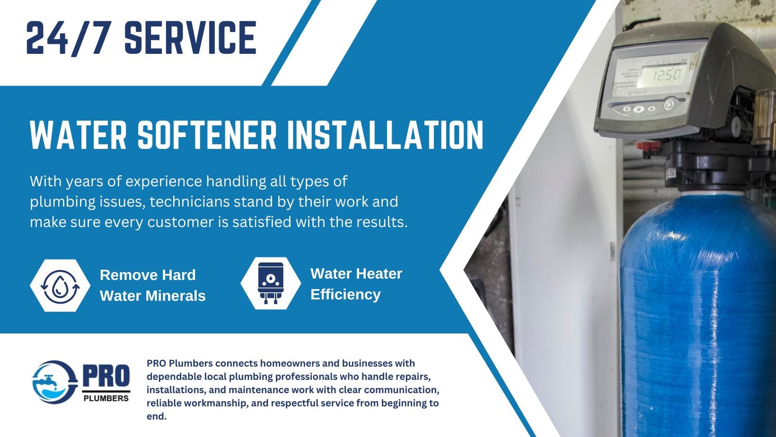 Water softener installation in Redding, CA
